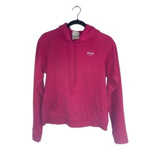 Vintage Y2K Nike  Womens Pink Drawstring Pullover‎  Hoodie Size S